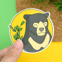 Sun Bear Vinyl Sticker
